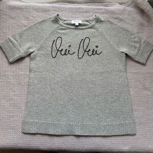 Grey Oui Oui Women’s Short Sleeve Sweater